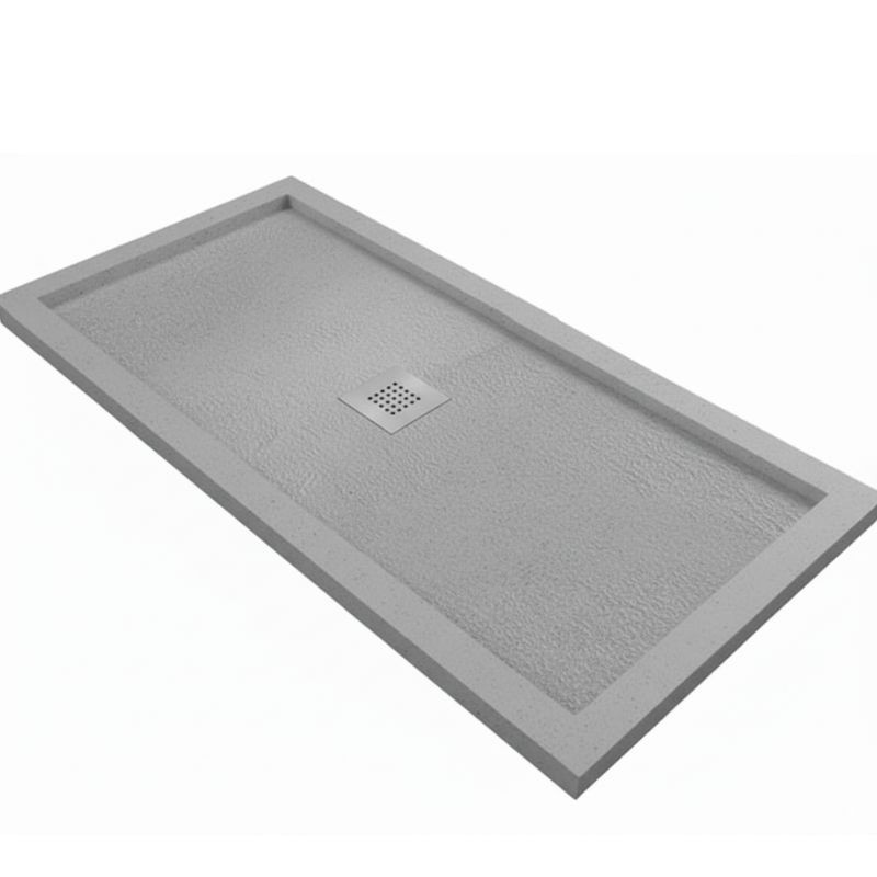 PLATO DUCHA SIROCO GRIS HIERRO 140X80