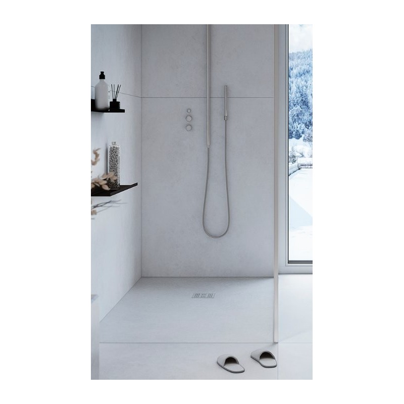 Plato de ducha Imagine Zenon 90x140 cm efecto cemento Nexus Glaciar
