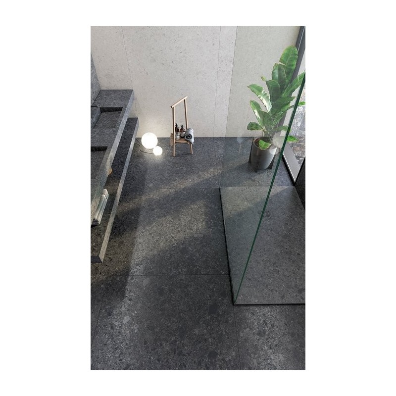 Plato de ducha Imagine Zenon 90x140 cm efecto piedra Reload Anthracite