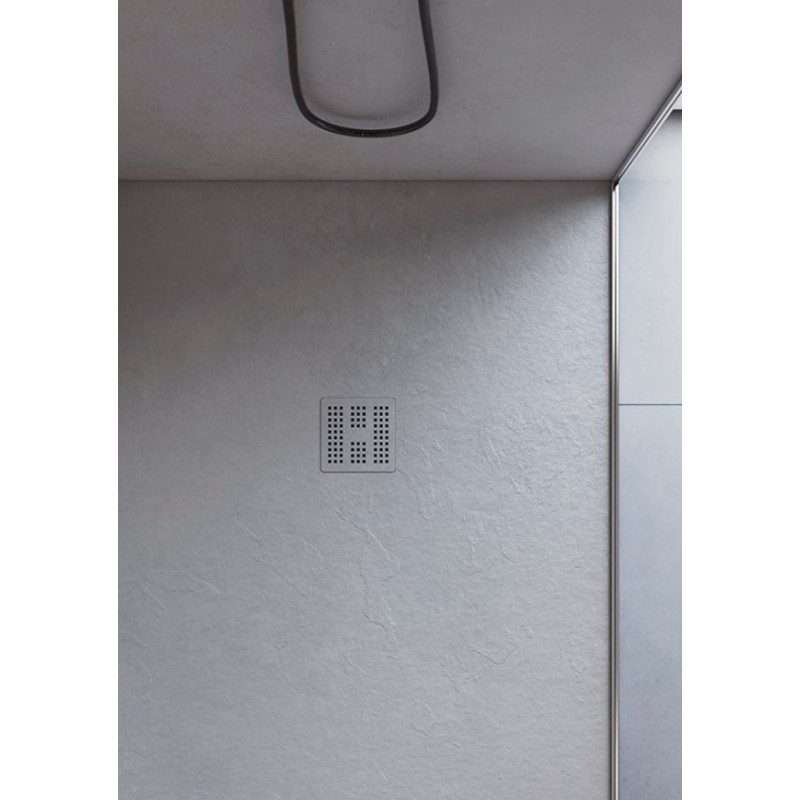 Plato de ducha Imagine Zenon 80x160 cm efecto cemento Nexus Glaciar