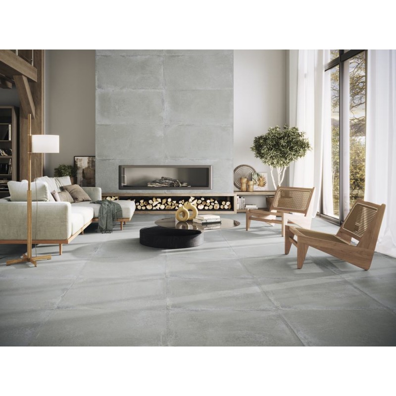 DAVENPORT GREY MATE 90X90 RECTIFICADO