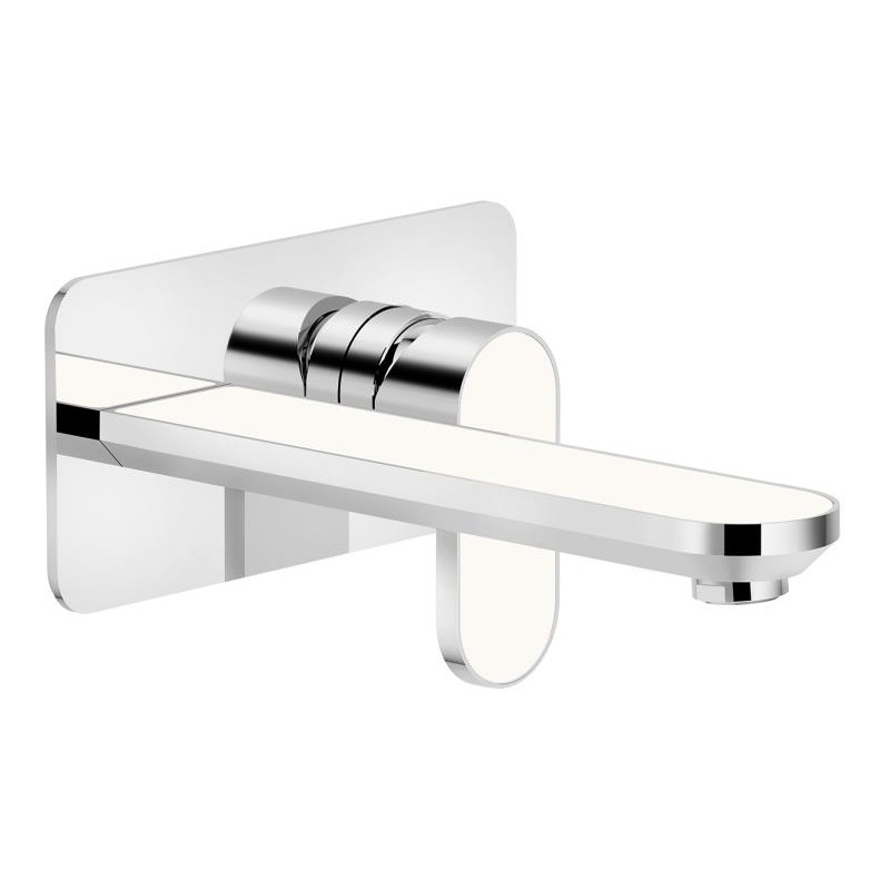MONOMANDO DE LAVABO EMPOTRADO PARTE EXTERIOR DRESS CROMO-WHITE MONOMANDO DE LAVABO EMPOTRADO PARTE EXTERIOR DRESS CROMO-WHITE