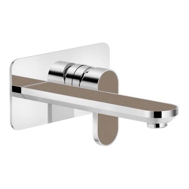 MONOMANDO DE LAVABO EMPOTRADO PARTE EXTERIOR DRESS CROMO-BROWN MONOMANDO DE LAVABO EMPOTRADO PARTE EXTERIOR DRESS CROMO-BROWN