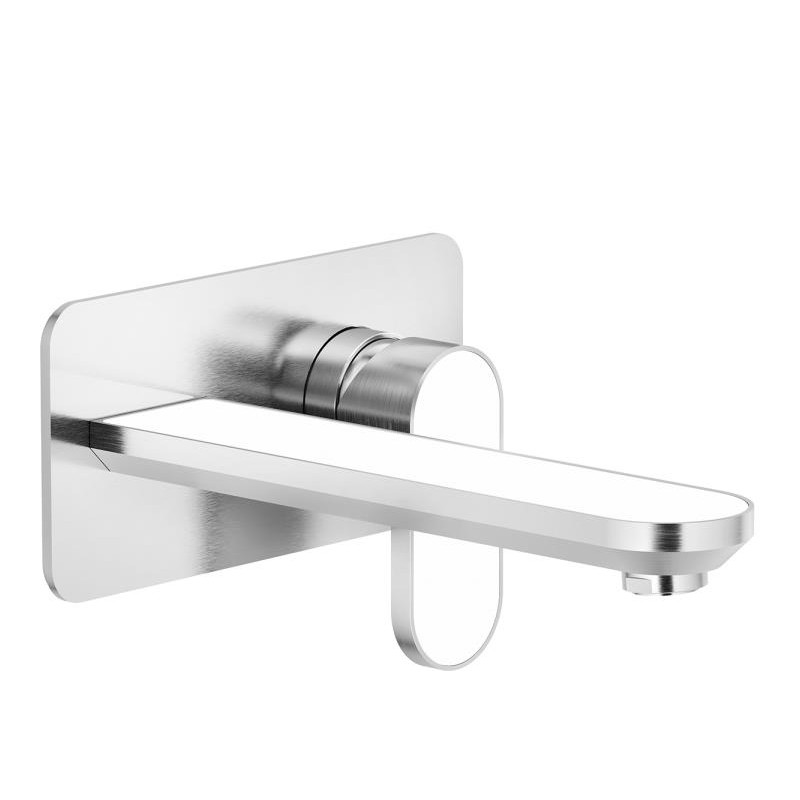 MONOMANDO DE LAVABO EMPOTRADO PARTE EXTERIOR DRESS ACERO INOX BIANCO MONOMANDO DE LAVABO EMPOTRADO PARTE EXTERIOR DRESS ACERO INOX BIANCO