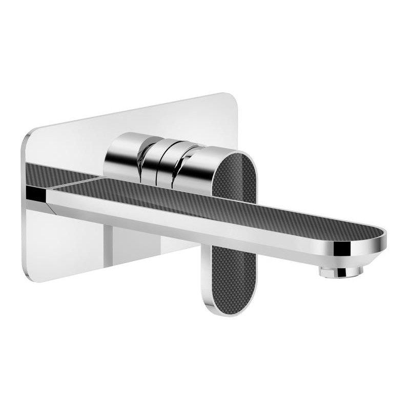 MONOMANDO DE LAVABO EMPOTRADO PARTE EXTERIOR DRESS CROMO-CARBON POLISHED MONOMANDO DE LAVABO EMPOTRADO PARTE EXTERIOR DRESS CROMO-CARBON POLISHED