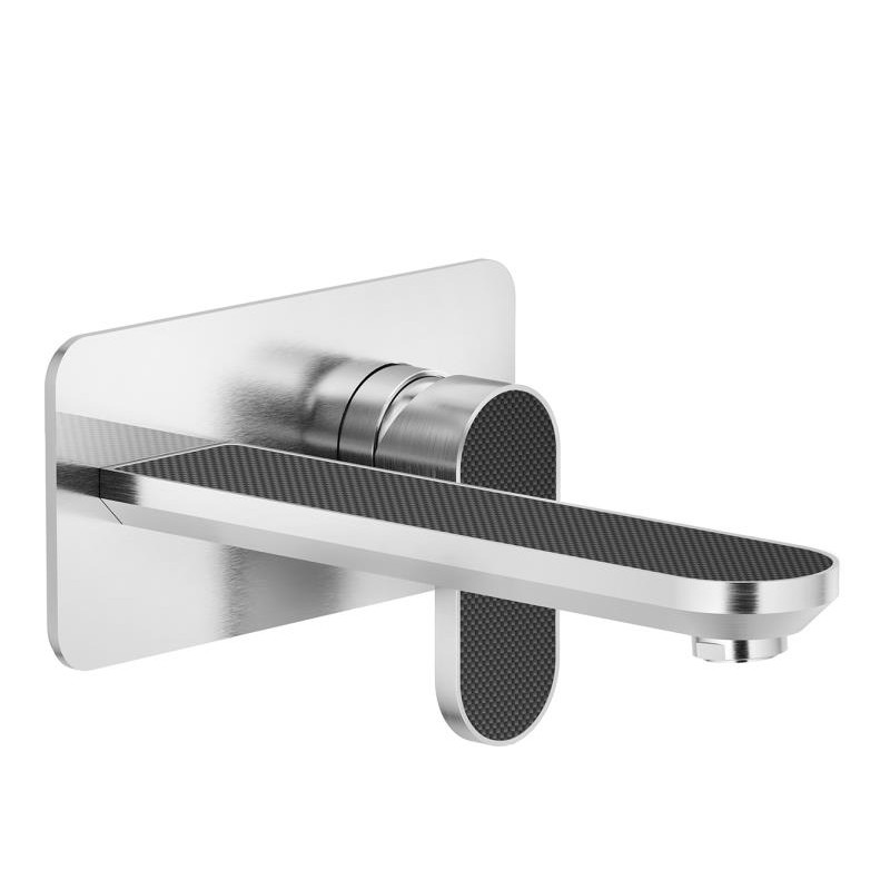MONOMANDO DE LAVABO EMPOTRADO PARTE EXTERIOR DRESS ACERO INOX CARBON MATT MONOMANDO DE LAVABO EMPOTRADO PARTE EXTERIOR DRESS ACERO INOX CARBON MATT