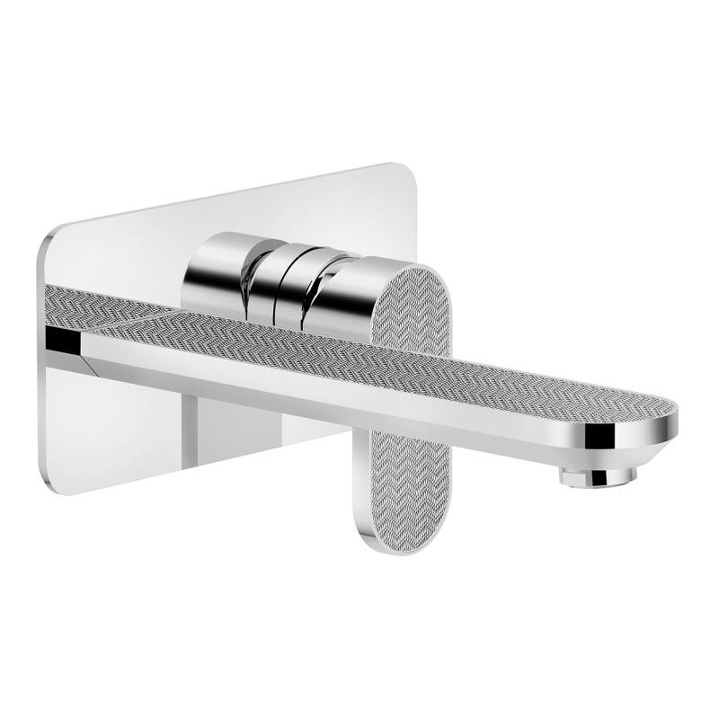 MONOMANDO DE LAVABO EMPOTRADO PARTE EXTERIOR DRESS CROMO-CHEVRON GUILLOCHÉ MONOMANDO DE LAVABO EMPOTRADO PARTE EXTERIOR DRESS CROMO-CHEVRON GUILLOCHÉ