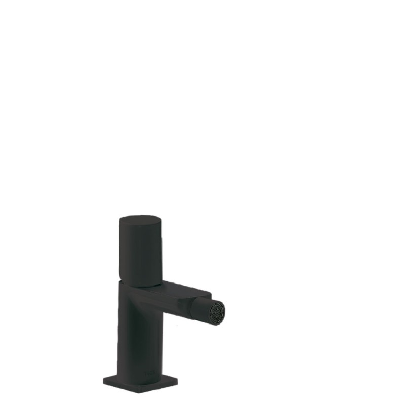 MONOMANDO DE BIDÉ CON VOLANTE LOFT COLORS NEGRO MATE