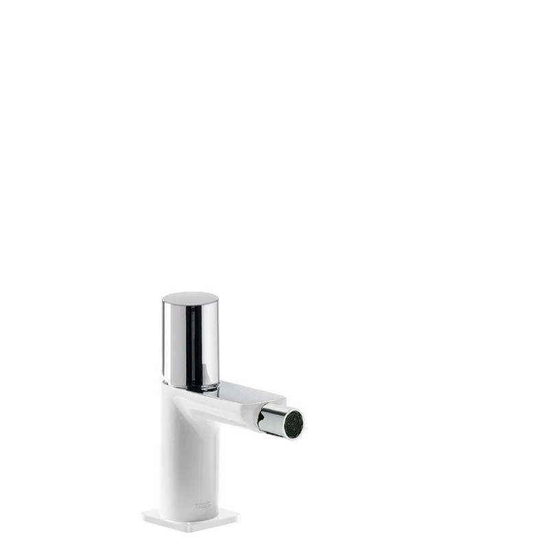 MONOMANDO DE BIDÉ CON VOLANTE LOFT COLORS CROMO-BLANCO