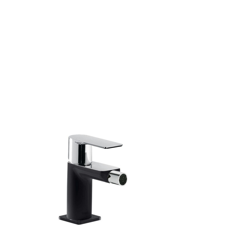 MONOMANDO DE BIDÉ CON MANETA LOFT COLORS CROMO-NEGRO