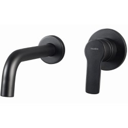 MONOMANDO DE LAVABO EMPOTRADO ÁKARA NEGRO MATE
