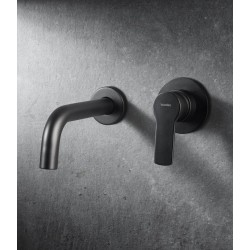 MONOMANDO DE LAVABO EMPOTRADO ÁKARA NEGRO MATE