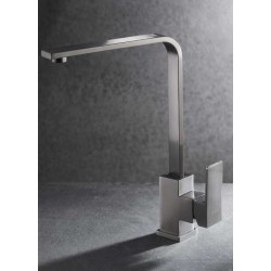 MONOMANDO DE COCINA CAÑO ALTO KUATRO ACERO INOX