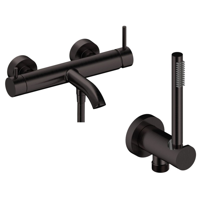 GRIFERÍA DE BAÑERA MONOMANDO LOOP METAL GUN