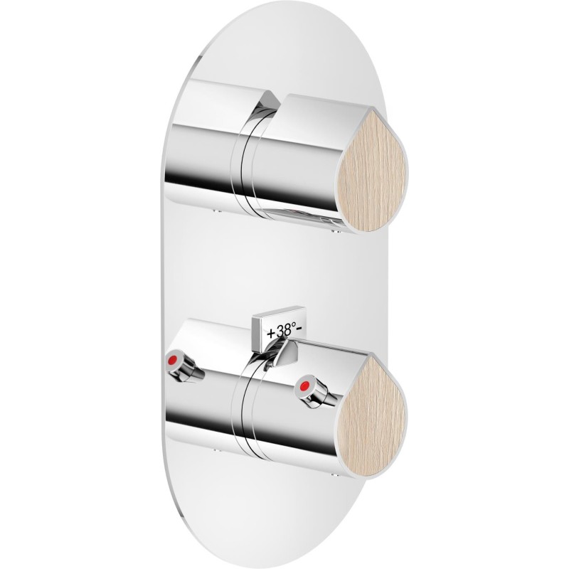 GRIFERÍA DE EMPOTRAR TERMOSTÁTICA DE DUCHA DRESS CROMO- VANILLA