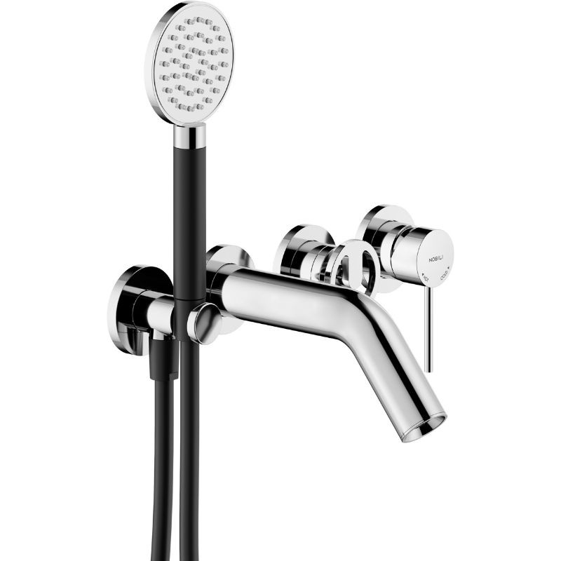 GRIFERÍA MONOMANDO EMPOTRADA DE BAÑERA SOLE 2 VÍAS CROMO BRILLO