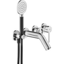 GRIFERÍA MONOMANDO EMPOTRADA DE BAÑERA SOLE 2 VÍAS INOX CEPILLADO