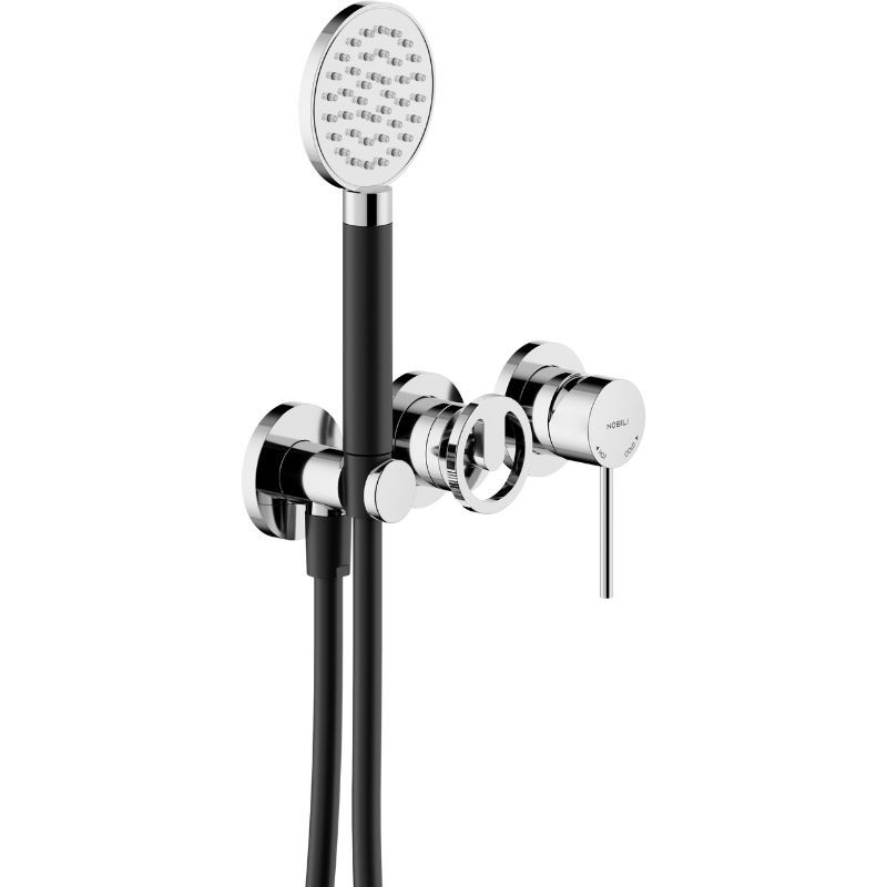 GRIFERÍA MONOMANDO EMPOTRADA DE DUCHA SOLE 2 VÍAS CROMO BRILLO