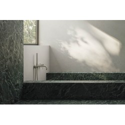 GRIFERÍA MONOMANDO EMPOTRADA DE BAÑERA RESPIRO 2 VÍAS INOX CEPILLADO