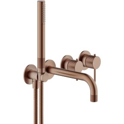 GRIFERÍA MONOMANDO EMPOTRADA DE BAÑERA RESPIRO 2 VÍAS TABACCO MATE