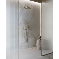 GRIFERÍA MONOMANDO EMPOTRADA DE DUCHA RESPIRO 2 VÍAS MIELE CEPILLADO