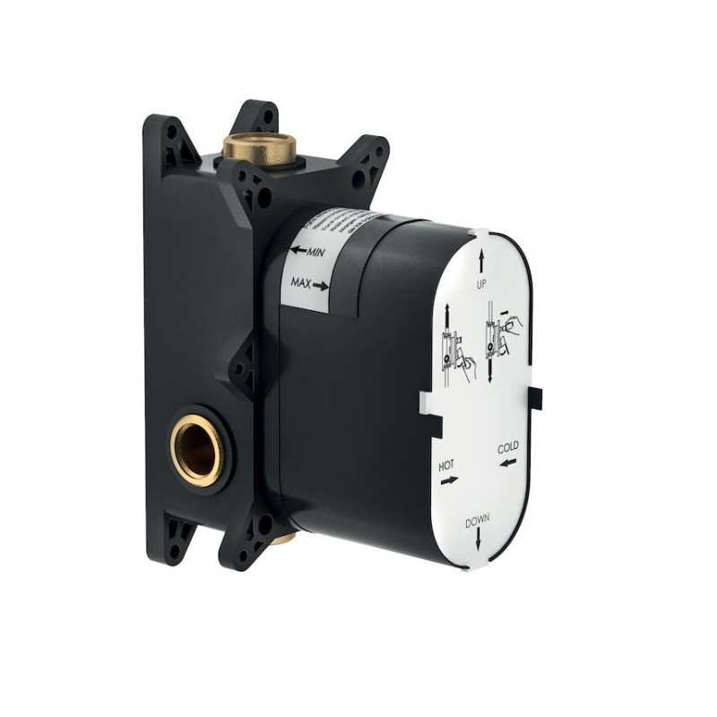 GRIFERÍA DE EMPOTRAR MONOMANDO DE DUCHA LIVE NEGRO