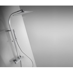 COLUMNA DE DUCHA MONOMANDO CUADRO CROMO BRILLO