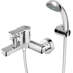 GRIFERÍA DE BAÑERA MONOMANDO ÁKARA CROMO BRILLO