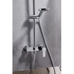 COLUMNA DE DUCHA MONOMANDO ÁKARA CROMO BRILLO