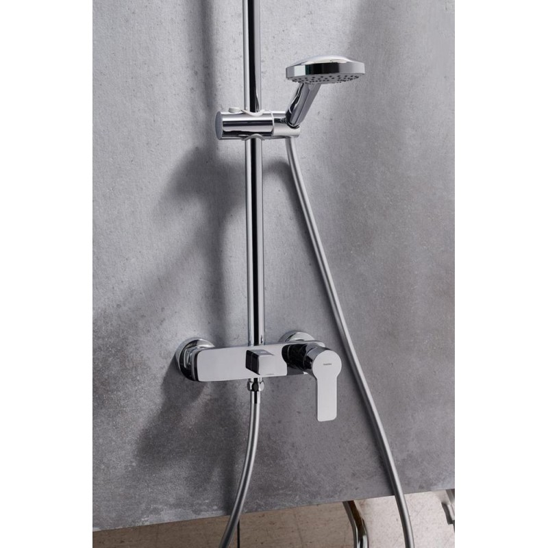 COLUMNA DE DUCHA MONOMANDO ÁKARA CROMO BRILLO