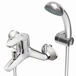 GRIFERÍA DE BAÑERA MONOMANDO LÚA CROMO BRILLO