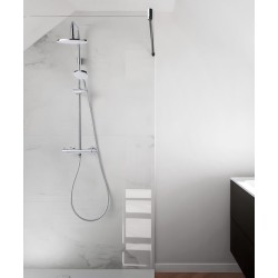 COLUMNA DE DUCHA TERMOSTÁTICA LÚA CROMO BRILLO