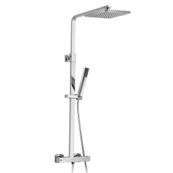 COLUMNA DE DUCHA QUBIK250 TERMOSTÁTICA CROMO BRILLO