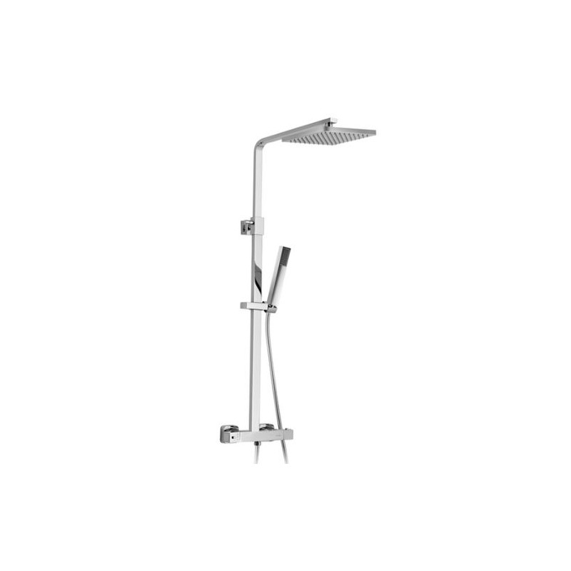 COLUMNA DE DUCHA QUBIK250 TERMOSTÁTICA CROMO BRILLO COLUMNA DE DUCHA QUBIK250 TERMOSTÁTICA CROMO BRILLO
