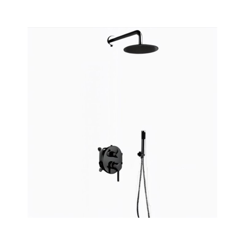 GRIFERÍA DE EMPOTRAR MONOMANDO DE DUCHA CAGLIARI NEGRO MATE GRIFERÍA DE EMPOTRAR MONOMANDO DE DUCHA CAGLIARI NEGRO MATE