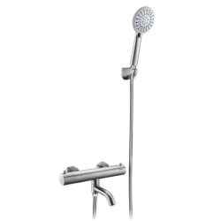 GRIFERÍA MONOMANDO DE BAÑERA VETTÄ-NOX CROMO BRILLO CON EQUIPO