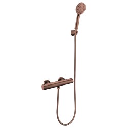 GRIFERÍA DE DUCHA MONOMANDO VETTÄ-NOX ORO ROSA CEPILLADO