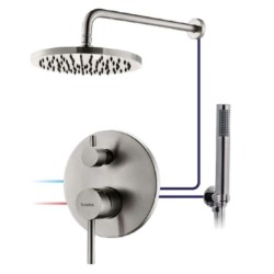 GRIFERÍA DE EMPOTRAR MONOMANDO DE DUCHA VETTÄ-NOX INOX