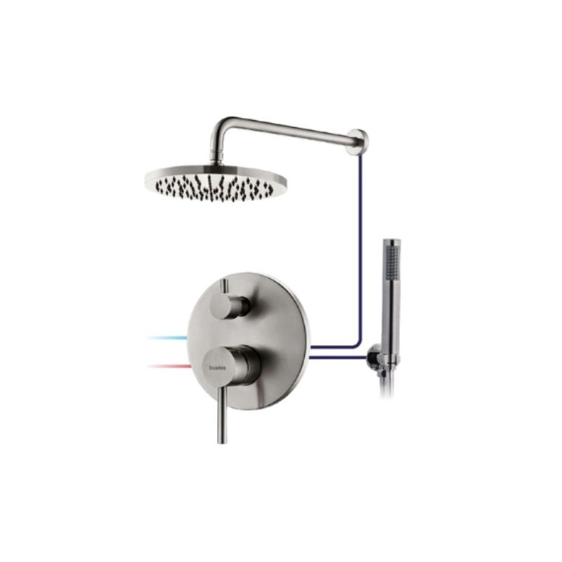 GRIFERÍA DE EMPOTRAR MONOMANDO DE DUCHA VETTÄ-NOX INOX