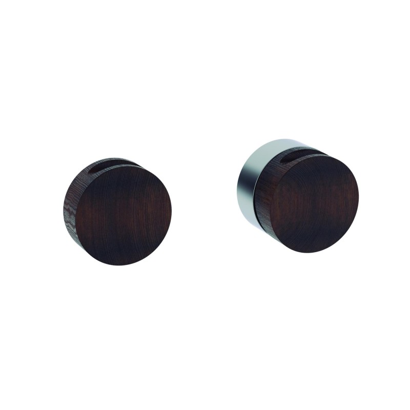 GRIFERÍA DE EMPOTRAR MONOMANDO DE DUCHA IN COOL CROMO, NOGAL BRILLO