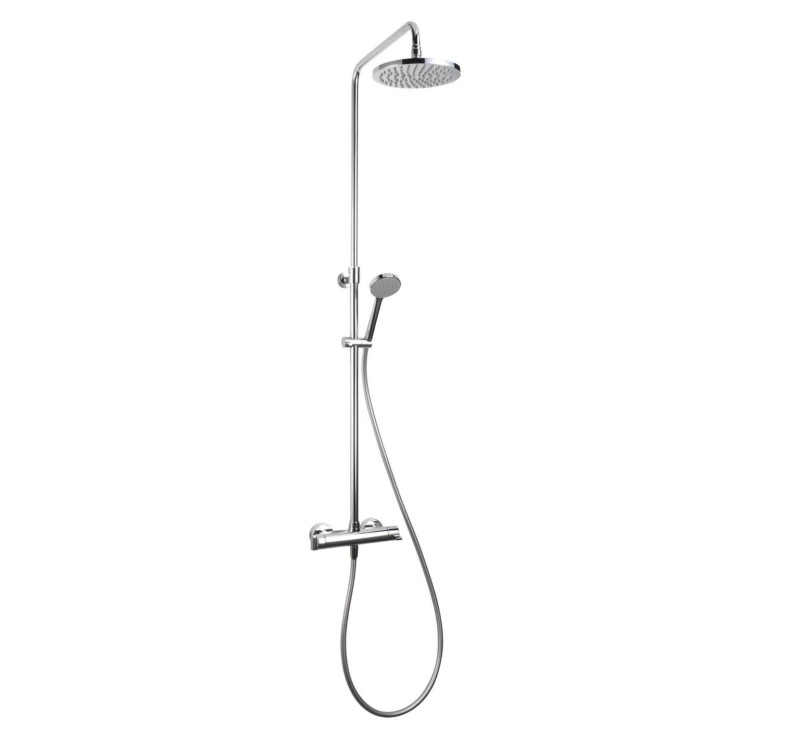 COLUMNA DE DUCHA TERMOSTÁTICA OBY TELESCÓPICA CROMO BRILLO