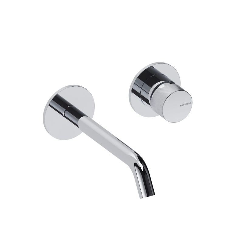 MONOMANDO DE LAVABO EMPOTRADO CON CAÑO DE 14CM LOOP K CROMO