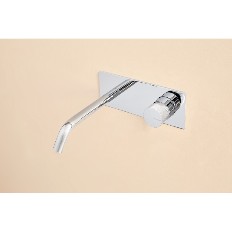 MONOMANDO DE LAVABO EMPOTRADO CON CAÑO DE 14CM LOOP K CROMO