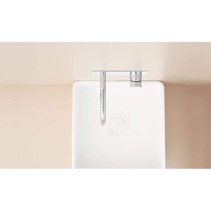 MONOMANDO DE LAVABO EMPOTRADO CON CAÑO DE 14CM LOOP K CROMO
