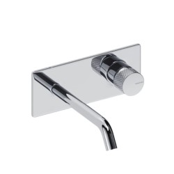 MONOMANDO DE LAVABO MURAL CON CAÑO DE 14CM LOOP K CROMO