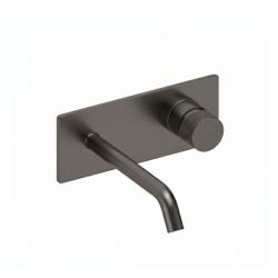 MONOMANDO DE LAVABO MURAL CON CAÑO DE 14CM LOOP K METAL GUN