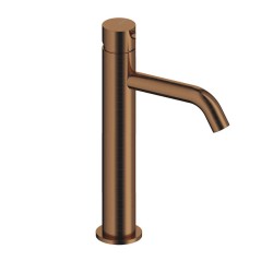 MONOMANDO DE LAVABO ALTO LOOP K ORO ROSA CEPILLADO