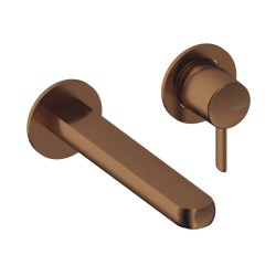 MONOMANDO DE LAVABO EMPOTRADO DEDAL PIN ORO ROSA CEPILLADO