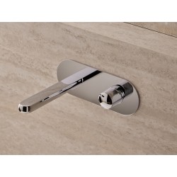 MONOMANDO DE LAVABO EMPORTADO OVAL DEDAL PIN CROMO