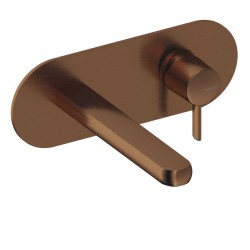 MONOMANDO DE LAVABO EMPORTADO OVAL DEDAL PIN ORO ROSA CEPILLADO